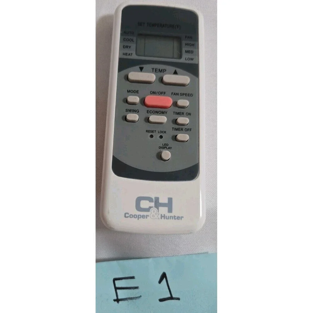 Cooper and Hunter Remote Control for Air Conditioner RG51B(1)/EU1